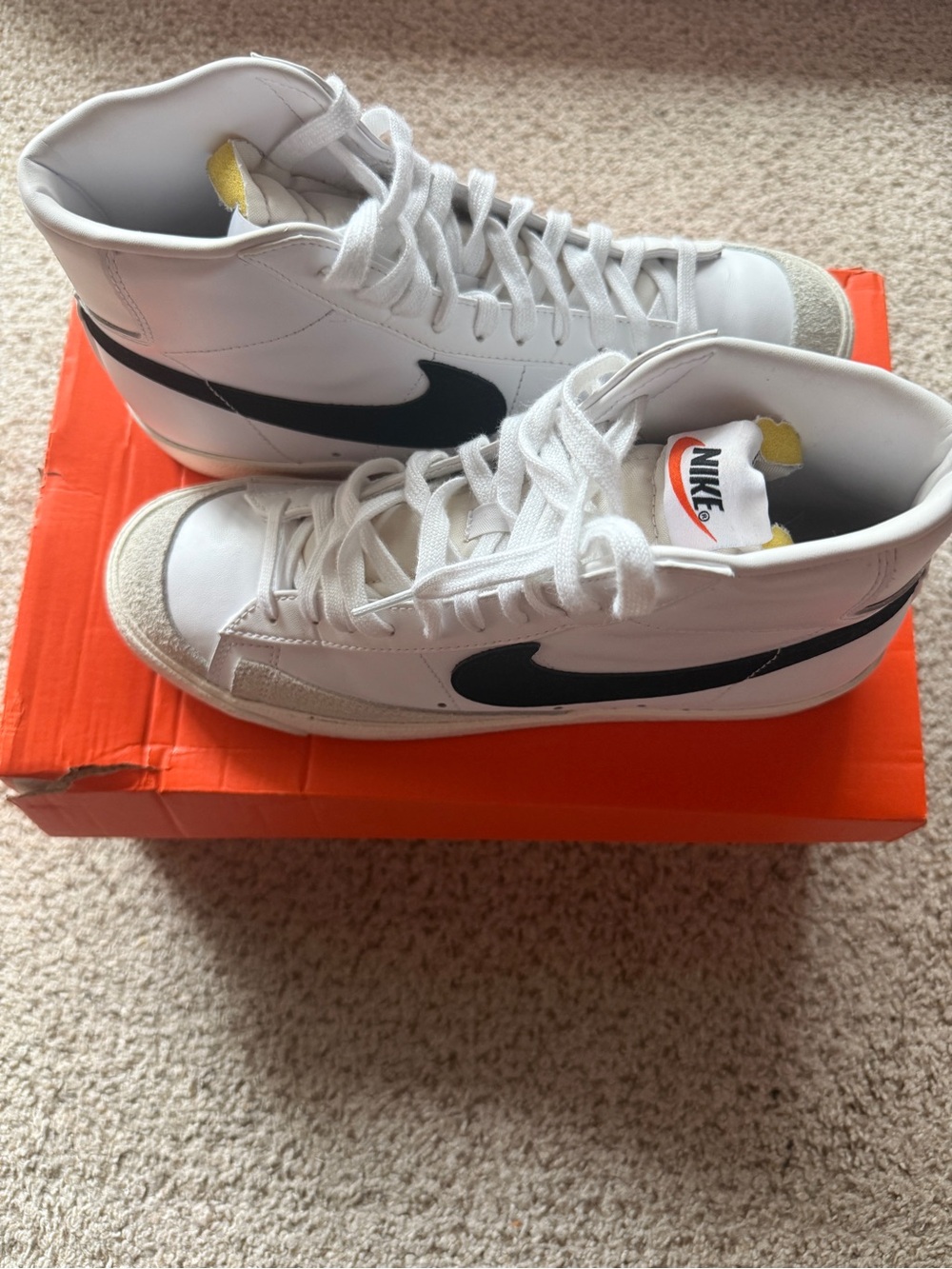 Nike Blazer Mid 77 White and Black Sneakers